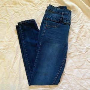 High Waisted Stretch Dark Wash Refuge Jeans